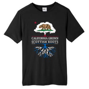 California Grown With Scottish Roots Funny Gift Scotland Gift Tall Fusion ChromaSoft Performance T-Shirt