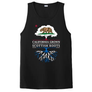 California Grown With Scottish Roots Funny Gift Scotland Gift PosiCharge Competitor Tank