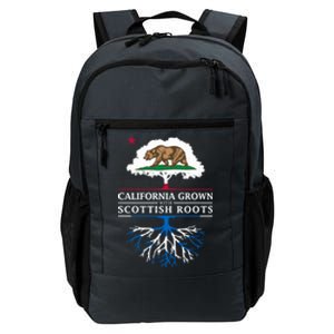 California Grown With Scottish Roots Funny Gift Scotland Gift Daily Commute Backpack