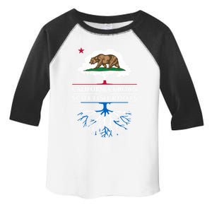 California Grown With Scottish Roots Funny Gift Scotland Gift Toddler Fine Jersey T-Shirt