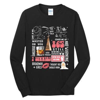 Country Girl Western Country Music Cowgirl Tall Long Sleeve T-Shirt