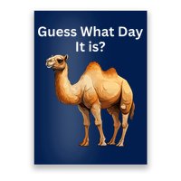 Camel Guess What Day It Is Wednesday Hump Day Camel  Poster