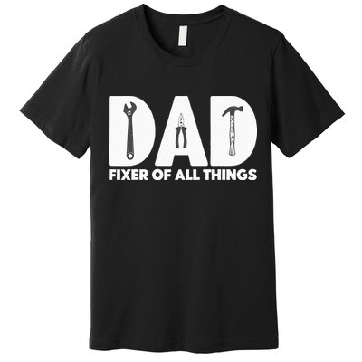 Contractor Gift Woodworking Tools Carpenter Woodworker Dad Premium T-Shirt