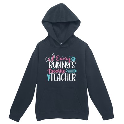 Cute Graphic With Funny Saying Every Bunnys Favorite Teacher Cool Gift Urban Pullover Hoodie