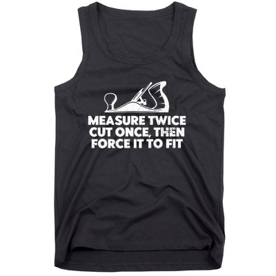 Contractor Gift Woodworking Tools Worker Humor Carpenter Tank Top