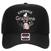 Chorkie Grandma Wo Chorkie Dog Lovers Christmas High Crown Mesh Back Trucker Hat