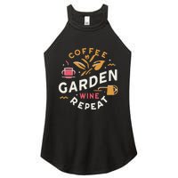 Coffee Garden Wine Repeat Women's Perfect Tri Rocker Tank