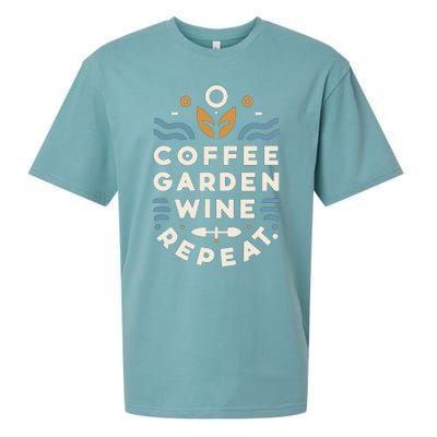 Coffee Garden Wine Repeat Sueded Cloud Jersey T-Shirt