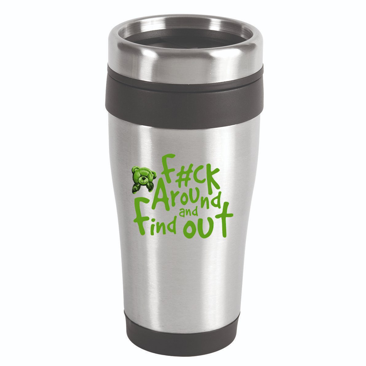 Chlorophyll Green White Color Match 16oz Travel Tumbler