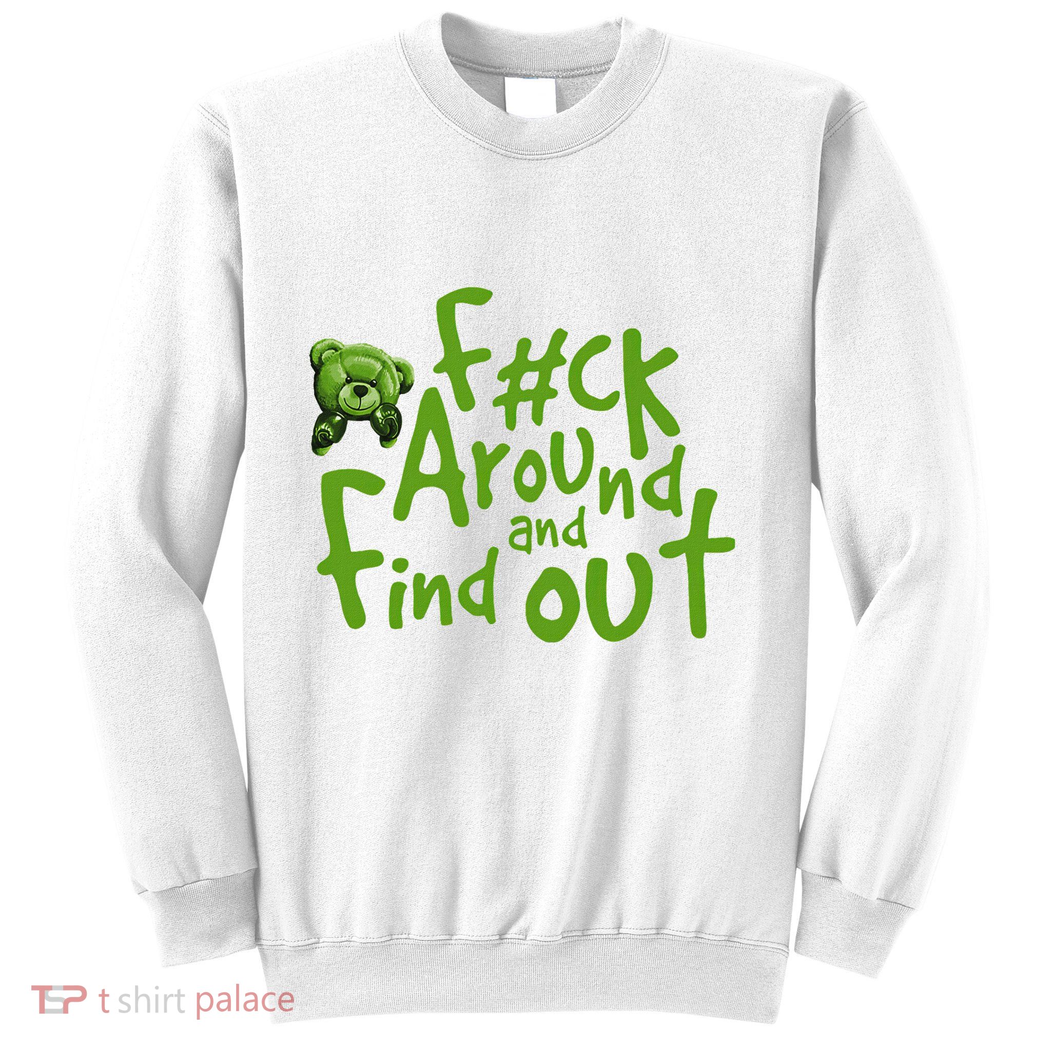 Chlorophyll Green White Color Match Sweatshirt