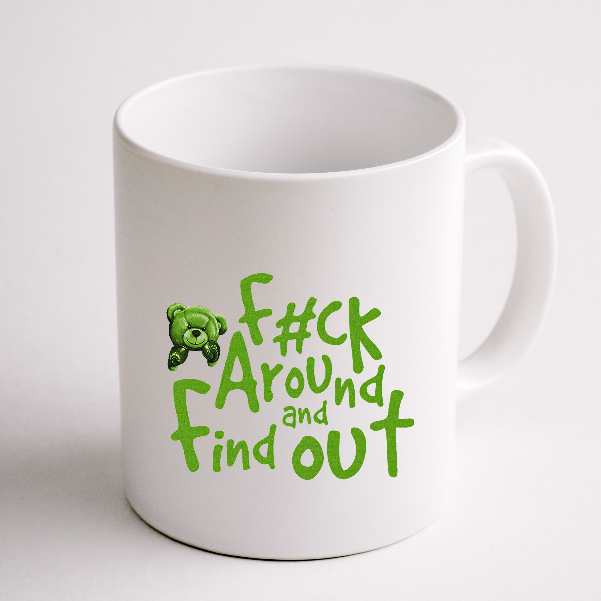 Chlorophyll Green White Color Match Mug