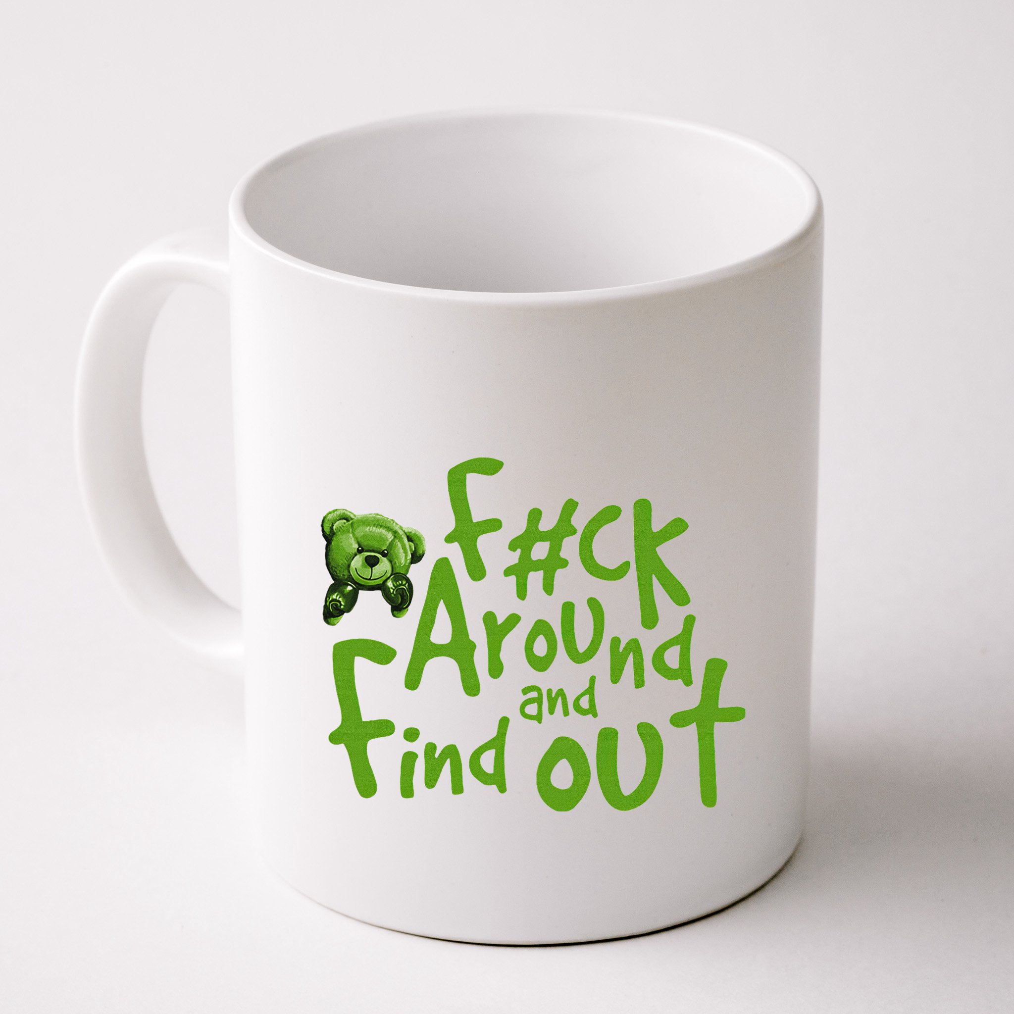 Chlorophyll Green White Color Match Mug