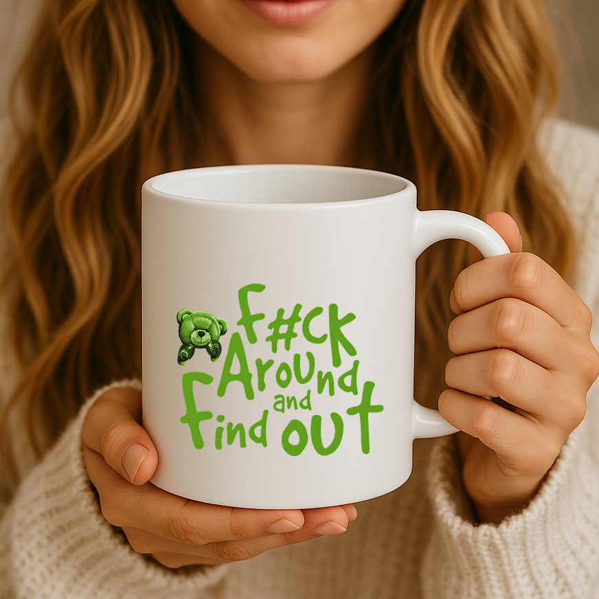 Chlorophyll Green White Color Match Mug