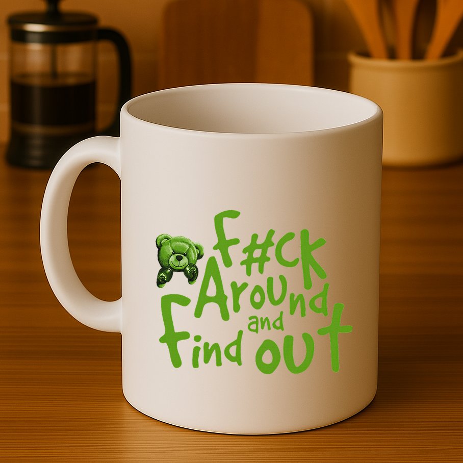 Chlorophyll Green White Color Match Mug