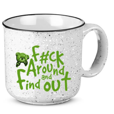Chlorophyll Green White Color Match 15oz Campfire Ceramic Mug