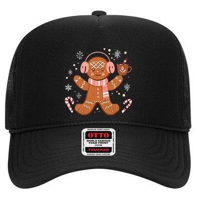 Cute Gingerbread Winter Fun Novelty Trucker Hat