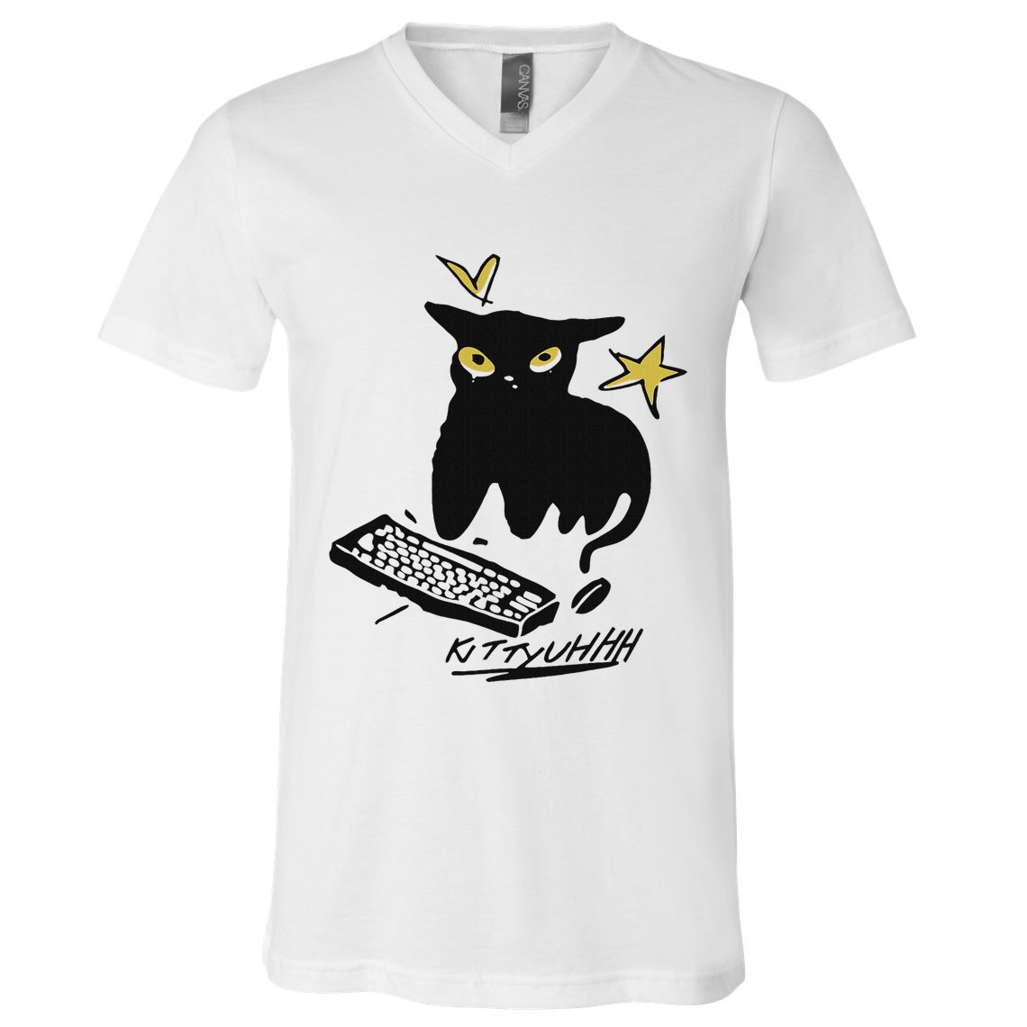 Caseoh Games Wearing Kittyuhhh V-Neck T-Shirt