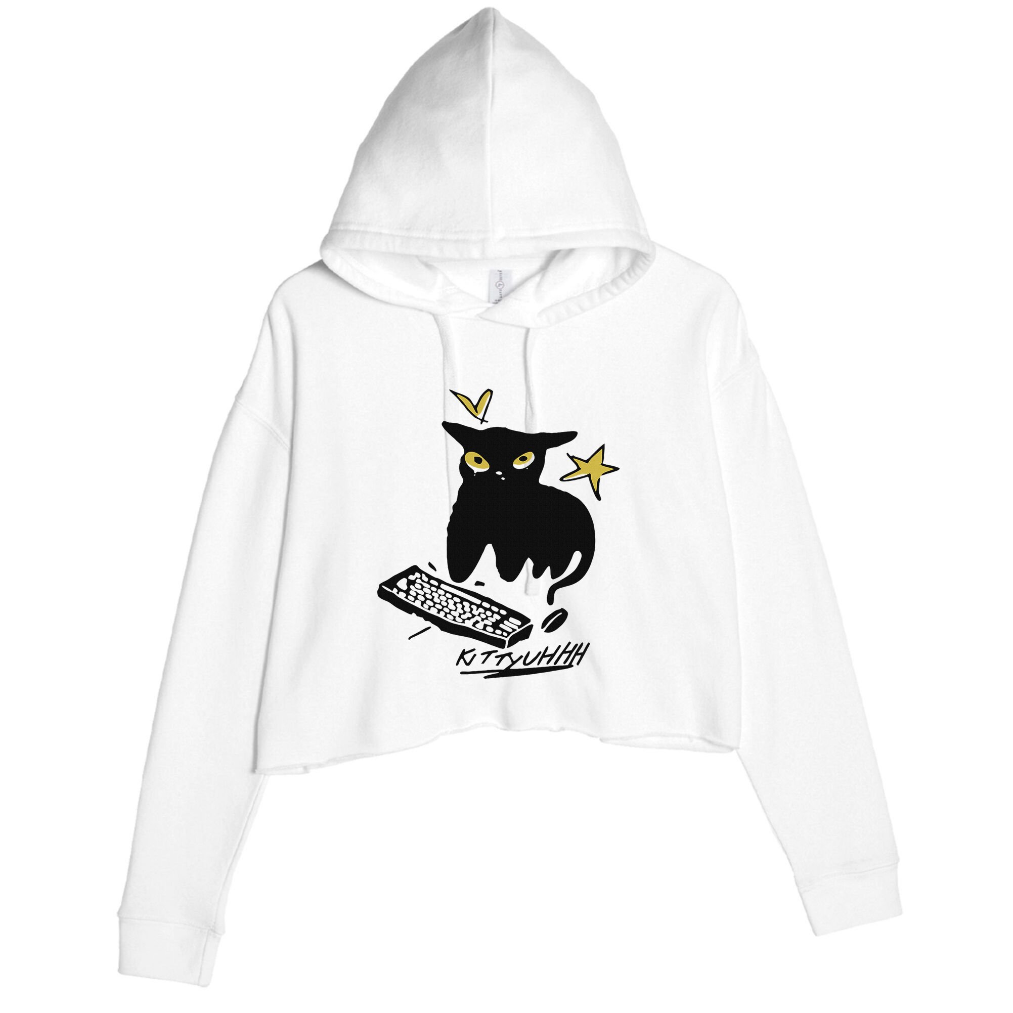 Caseoh Games Wearing Kittyuhhh Crop Fleece Hoodie