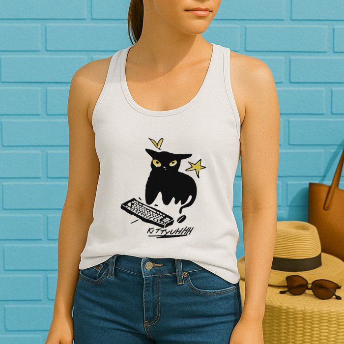 Caseoh Games Wearing Kittyuhhh Womens Tank Top