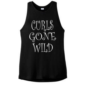 Curls Gone Wild Funny Natural Hair Gift Ladies PosiCharge Tri-Blend Wicking Tank