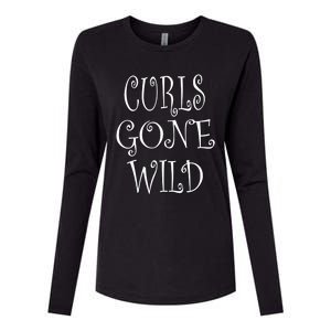 Curls Gone Wild Funny Natural Hair Gift Womens Cotton Relaxed Long Sleeve T-Shirt