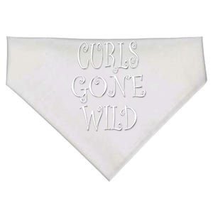 Curls Gone Wild Funny Natural Hair Gift USA-Made Doggie Bandana