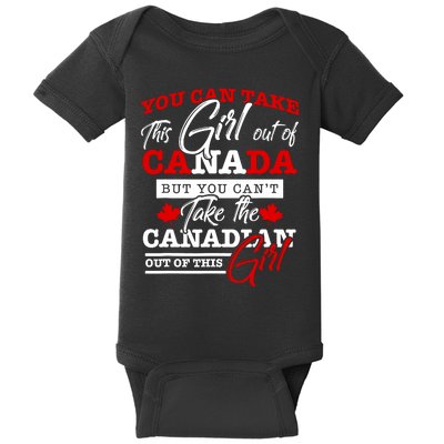 Canadian Girl Women Gifts Maple Leaf Canada Baby Bodysuit