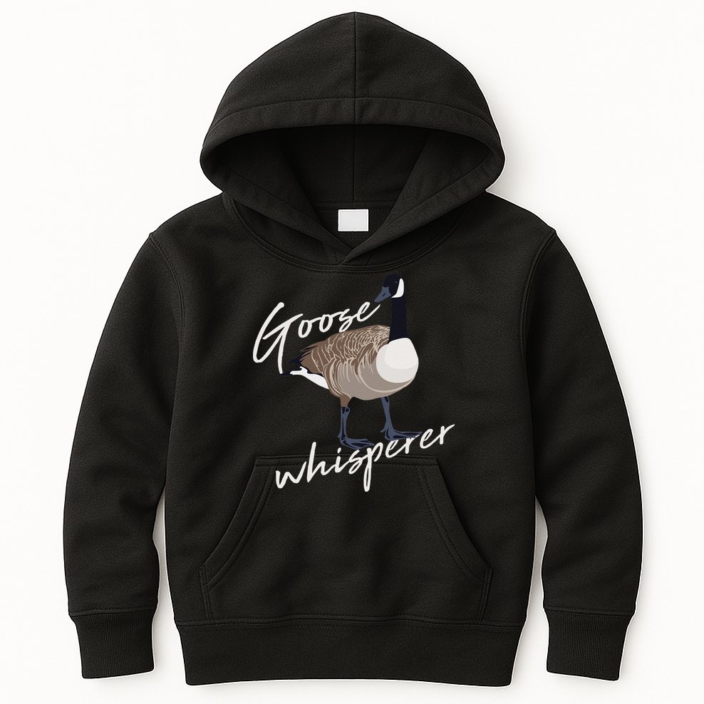 Canadian Goose Whisperer Funny Cute Bird Hunter Gift Animal Kids Hoodie