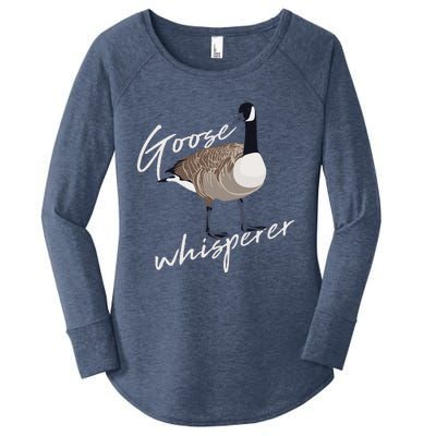 Canadian Goose Whisperer Funny Cute Bird Hunter Gift Animal Women's Perfect Tri Tunic Long Sleeve Shirt