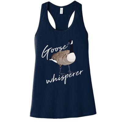 Canadian Goose Whisperer Funny Cute Bird Hunter Gift Animal Women's Racerback Tank