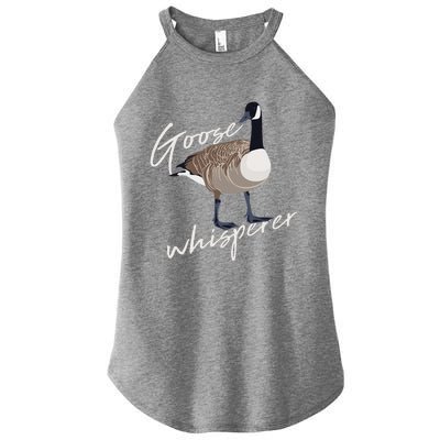 Canadian Goose Whisperer Funny Cute Bird Hunter Gift Animal Women’s Perfect Tri Rocker Tank