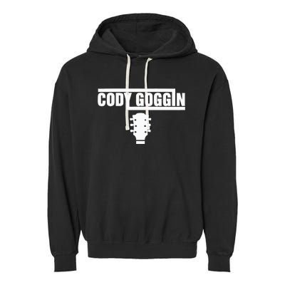 Cody Goggin White Guitar Garment-Dyed Fleece Hoodie