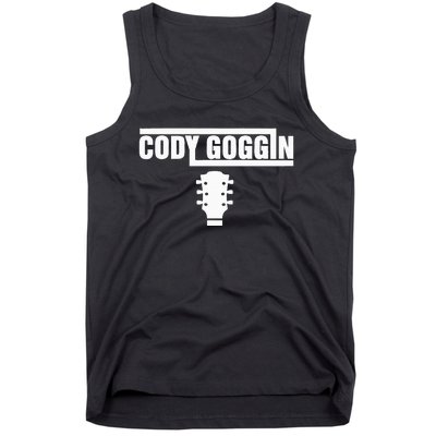 Cody Goggin White Guitar Tank Top