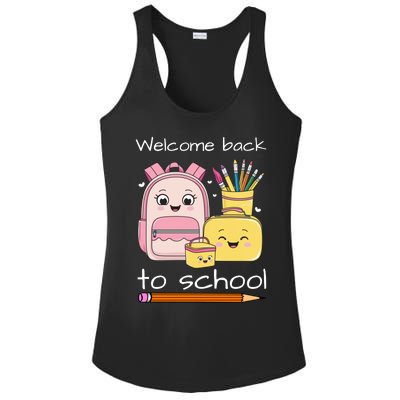 Cute Gift Welcome Back To School Ladies PosiCharge Competitor Racerback Tank