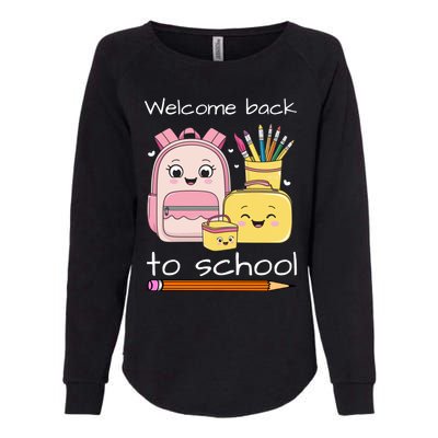 Cute Gift Welcome Back To School Womens California Wash Sweatshirt