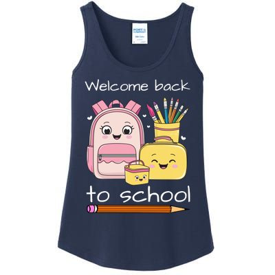 Cute Gift Welcome Back To School Ladies Essential Tank