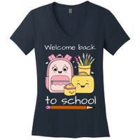 Cute Gift Welcome Back To School Women's V-Neck T-Shirt