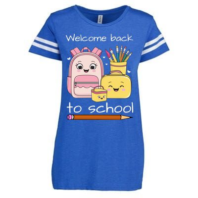 Cute Gift Welcome Back To School Enza Ladies Jersey Football T-Shirt