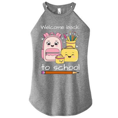 Cute Gift Welcome Back To School Women's Perfect Tri Rocker Tank