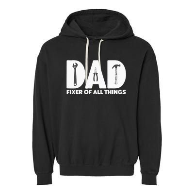 Contractor Gift Woodworking Tools Carpenter Woodworker Dad Garment-Dyed Fleece Hoodie