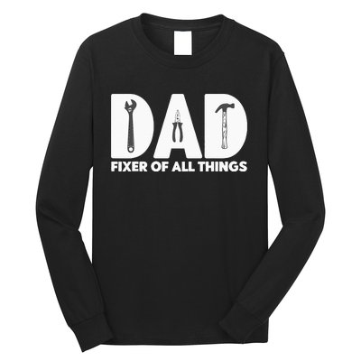 Contractor Gift Woodworking Tools Carpenter Woodworker Dad Long Sleeve Shirt