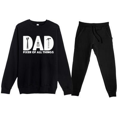 Contractor Gift Woodworking Tools Carpenter Woodworker Dad Premium Crewneck Sweatsuit Set