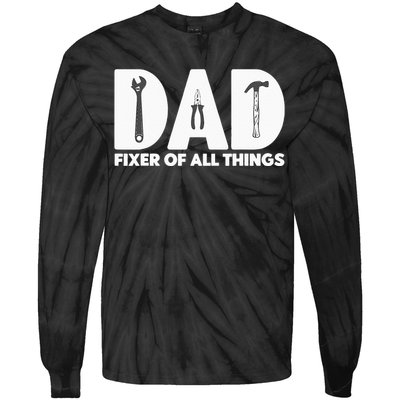 Contractor Gift Woodworking Tools Carpenter Woodworker Dad Tie-Dye Long Sleeve Shirt