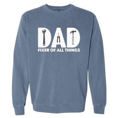 Contractor Gift Woodworking Tools Carpenter Woodworker Dad Garment-Dyed Sweatshirt