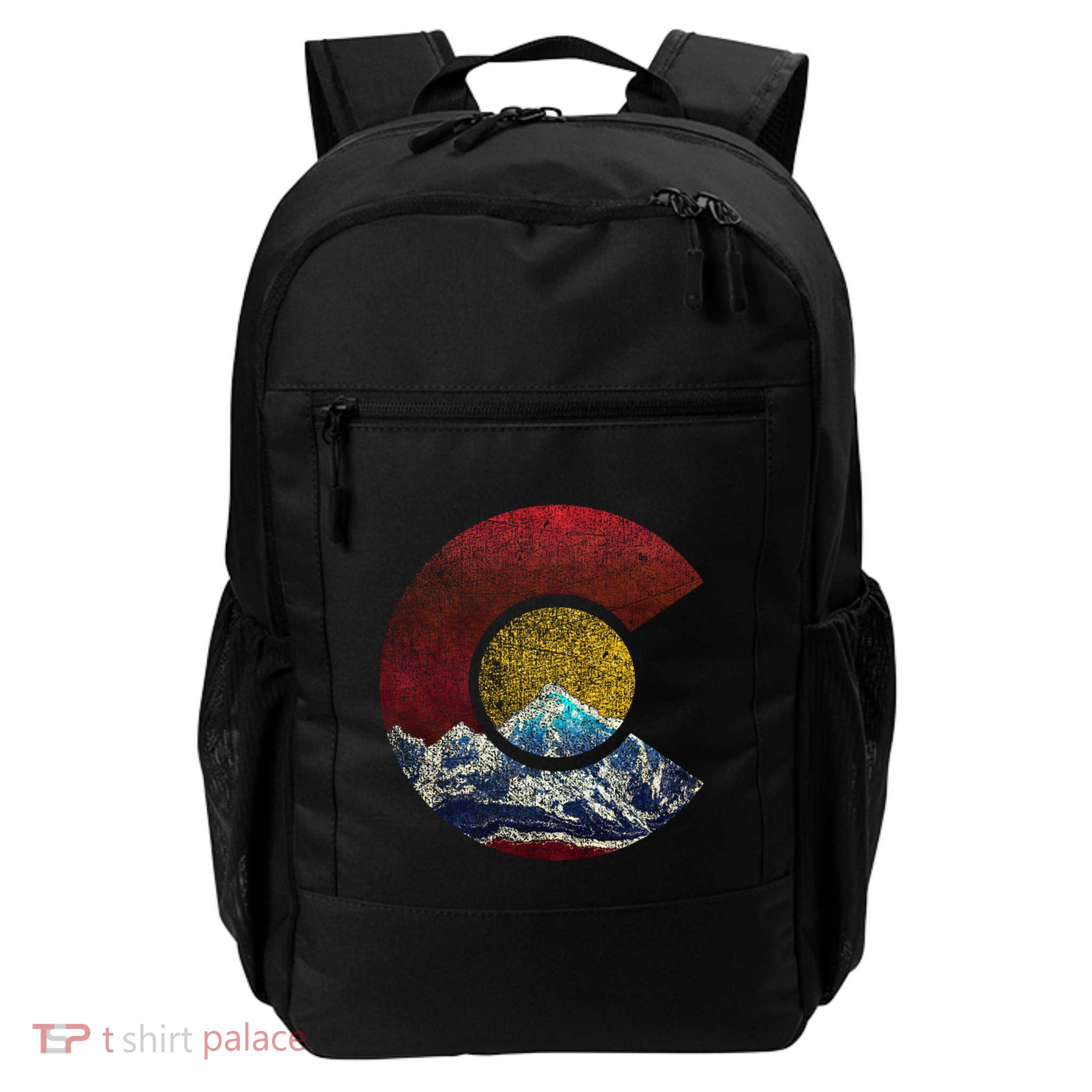 Colorado Gift With Flag Inspired Scenery Backpack