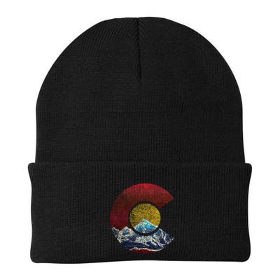 Colorado Gift With Flag Inspired Scenery Beanie