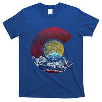 Colorado Gift With Flag Inspired Scenery T-Shirt