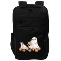 Cute Ghost Walking Dog Impact Tech Backpack