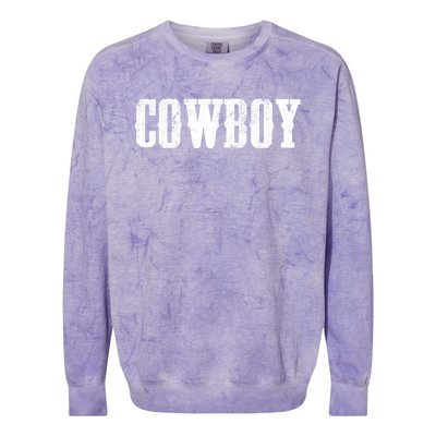 Cow Gift Westren Rodeo Southern Horse Lover Country Great Gift Colorblast Crewneck Sweatshirt