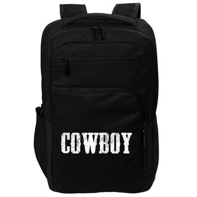 Cow Gift Westren Rodeo Southern Horse Lover Country Great Gift Impact Tech Backpack